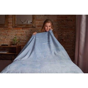 Top textil Mikroflanelová deka 150x200 cm modrá
