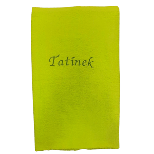 Top textil Osuška s nápisem "Tatínek" - Pistáciová   70x120 cm