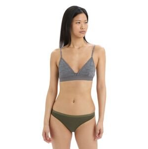 Dámská merino podprsenka ICEBREAKER Wmns Siren Bra, Gritstone Heather velikost: XL