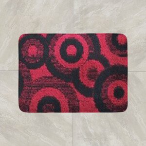 Top textil Koupelnová předložka Comfort  50x80cm - vínové kruhy