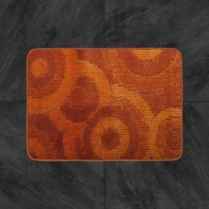 Top textil Koupelnová předložka Comfort  50x80cm - oranžové kruhy