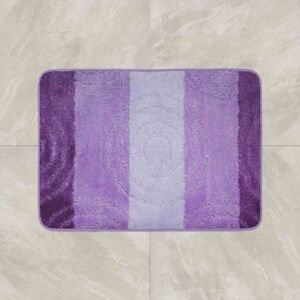 Top textil Koupelnová předložka Comfort 50x80cm - fialové pruhy
