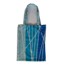 Top textil Látková nákupní taška flanel - modrá