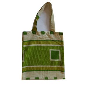 Top textil Látková nákupní taška flanel - zelená