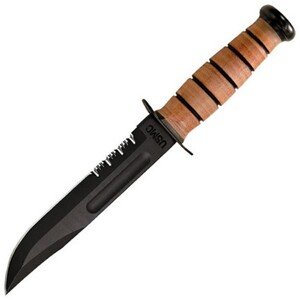KA-BAR Nůž USMC ozubený ČERNÝ Barva: Černá