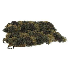 MIL-TEC® Síť s třásněmi GHILLIE SUIT 100x140cm WOODLAND Barva: US WOODLAND