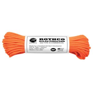 ROTHCO Šňůra PARACORD nylon 550LB 30m 4mm REFLEXNÍ ORANŽOVÁ Barva: Oranžová