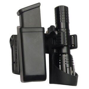 ESP Pouzdro rotační pro zásobník 9mm LUGER a svítilnu LHU-04 Barva: Černá