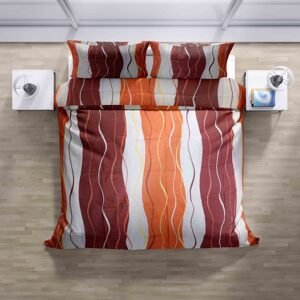Top textil Bavlněné povlečení Oranžové pruhy