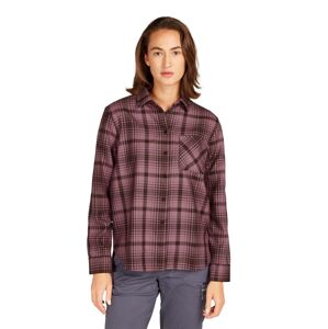 Dámské merino tričko s dlouhým rukávem ICEBREAKER Wmns 200 Dawnder LS Flannel Shirt Plaid, Bittersweet/Deco/P velikost: S