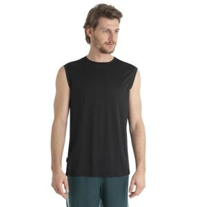 Pánské merino tílko ICEBREAKER Mens 125 Cool-Lite™ Sphere III Tank, Black velikost: XXL