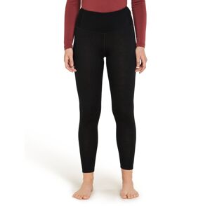Dámské merino spodky ICEBREAKER Wmns 260 Tech High Rise Leggings, Black velikost: XL