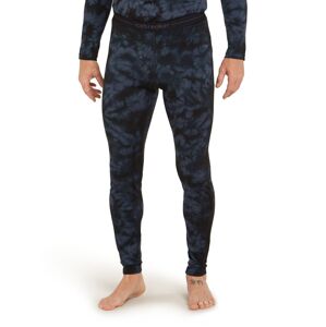 Pánské merino spodky ICEBREAKER Mens 200 Oasis Leggings Cloud Dye, Graphite/Black/Cd velikost: S