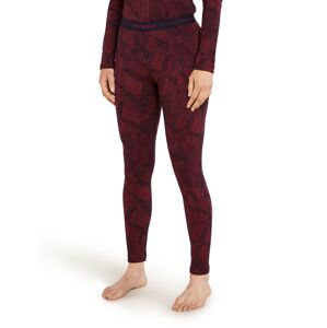 Dámské merino spodky ICEBREAKER Wmns 260 Vertex Leggings Frozen Forms, Black/Port/J velikost: XS