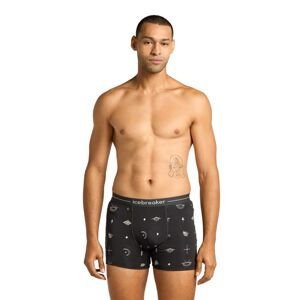 ICEBREAKER M 150 Anatomica Boxers Explore More, Black/Aop velikost: M