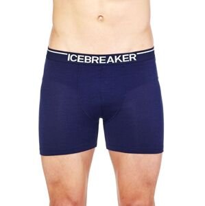 Pánské merino boxerky ICEBREAKER Mens Anatomica Boxers, Midnight Navy velikost: XS