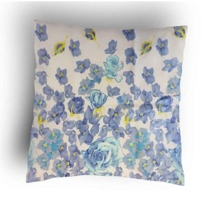 Top textil Povlak na polštářek Květy světle modré 40x40 cm (13) - II. jakost
