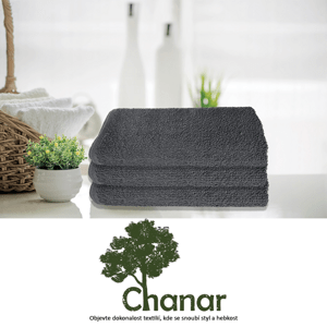 Top textil Osuška Ekonom 70x130 cm tmavě šedá - II. jakost