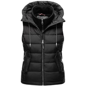 Dámská vesta s kapucí Taisaa Marikoo - BLACK Velikost: 3XL