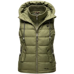 Dámská vesta s kapucí Taisaa Marikoo - OLIVE Velikost: 3XL