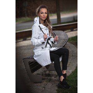Dámský kabát s kapucí Josinaa Navahoo - WHITE Velikost: L