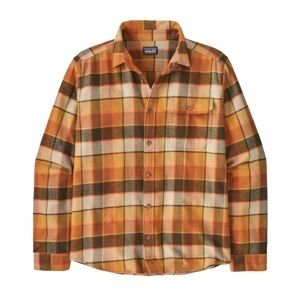 PATAGONIA M LS LW Fjord Flannel Shirt, Rocky/Otter Brown velikost: M