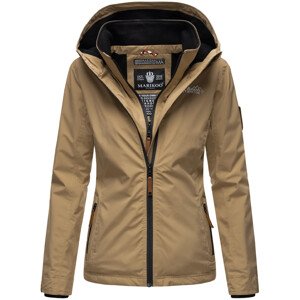 Dámská outdoorová bunda s kapucí Erdbeere Marikoo - TAUPE Velikost: L
