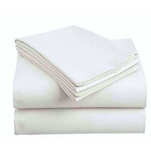 Top textil Bavlněné prostěradlo Plachta 140x240 cm 2 kusy bílá