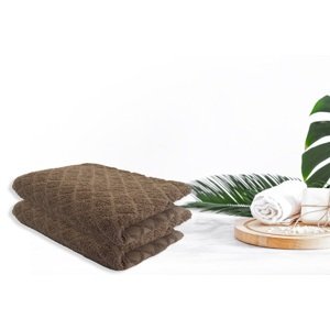 Top textil Dětský ručník Káro 40x60 cm světle hnědý (22)