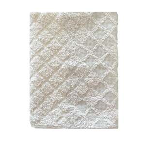 Top textil Dětský ručník Káro 40x60 cm bílá-oliva