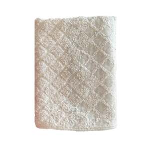 Top textil Dětský ručník Káro 40x60 cm bílý