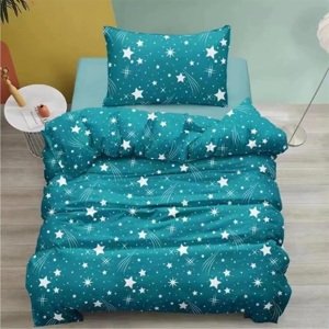Top textil Ložní souprava Hvězda tyrkys 140x200, 70x90 cm