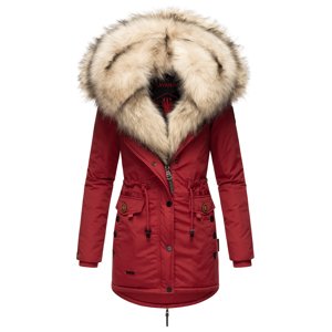 Dámská zimní bunda s kožíškem Sweety Navahoo - BLOOD RED Velikost: XXL