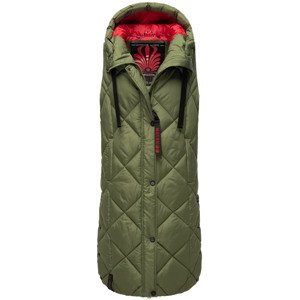 Dámská dlouhá vesta Schnuckel Navahoo - OLIVE Velikost: XL