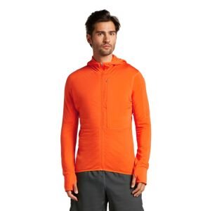 ICEBREAKER M 200 Realfleece Descender LS Zip Hoodie, Blaze velikost: XL