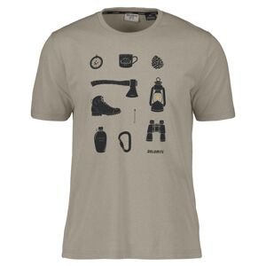 DOLOMITE Tee M's Pelmo DRI 2 SS Stone Brown (vzorek) velikost: L
