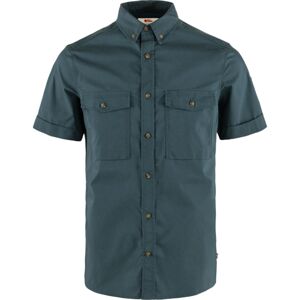 FJÄLLRÄVEN Övik Air Stretch SS Shirt M, Mountain Blue (vzorek) velikost: M
