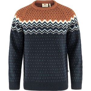 FJÄLLRÄVEN Övik Knit Sweater M, Dark Navy-Terracotta Brown (vzorek) velikost: L