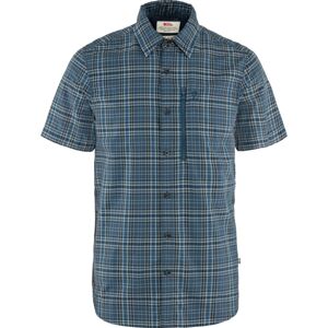 FJÄLLRÄVEN Abisko Hike Shirt SS M, Indigo Blue-Dark Navy (vzorek) velikost: M