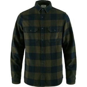 FJÄLLRÄVEN Övik Heavy Flannel Shirt M, Deep Forest-Dark Navy (vzorek) velikost: M