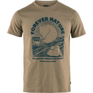 FJÄLLRÄVEN FJÄLLRÄVEN  Equipment T-shirt M, Suede Brown (vzorek) velikost: M