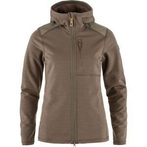 FJÄLLRÄVEN Keb Fleece Hoodie W, Suede Brown (vzorek) velikost: S