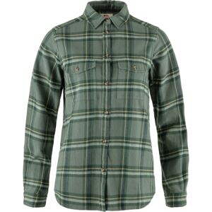 FJÄLLRÄVEN Övik Heavy Flannel Shirt W, Patina Green-Deep Patina (vzorek) velikost: S