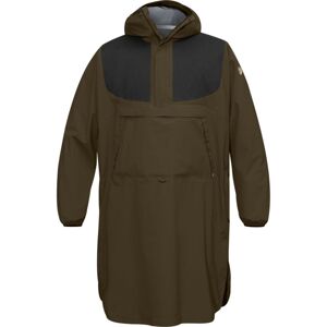 FJÄLLRÄVEN Hunting Eco-Shell Poncho, Dark Olive (vzorek) velikost: L/XL