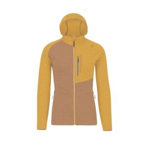 KARPOS M Camoscio Full Zip Hoodie, Nuthatch/Golden velikost: L