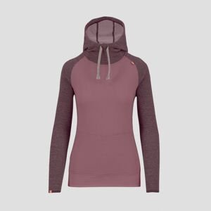 KARPOS W Camoscio W Hoodie, Deco Rose/Huckleberry velikost: S