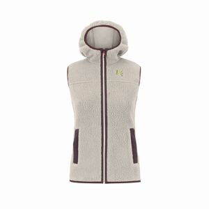 KARPOS W Moiazza Retro Hoodie W Vest, Oat/Huckleberry velikost: S