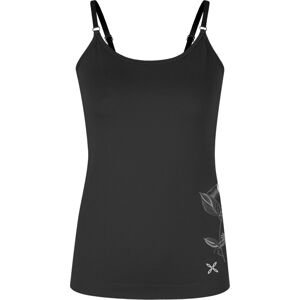 MONTURA Flower Seamless Canotta Woman, Black velikost: S