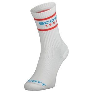 SCOTT Sock Retro Casual Crew, White (vzorek) velikost: EU 42 - 44