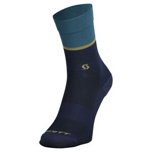 SCOTT Sock Trail Tuned Crew, Black/Aruba Green (vzorek) velikost: EU 42 - 44